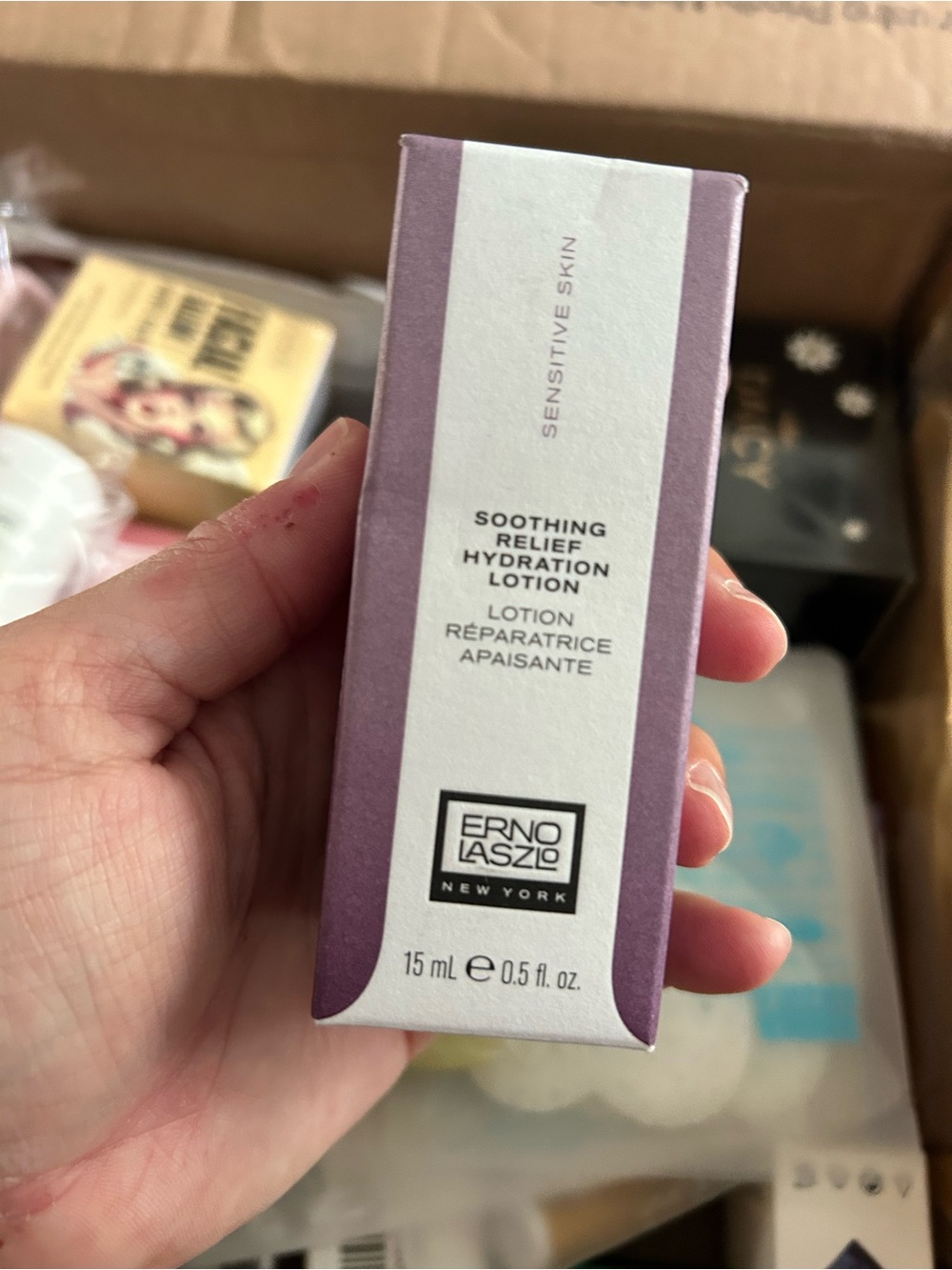 4/$50 Erno Laszlo Soothing Relief Hydration Lotion - Purple & White Packaging